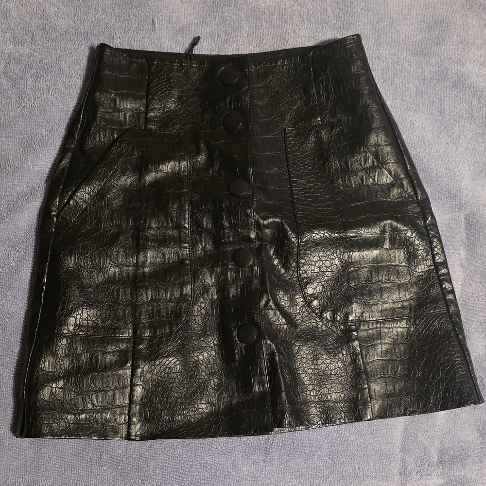Stradivarius Textured Black Pants